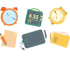 Time Is Money Vector Set