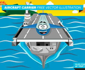 Aircraft Carrier Free Vector Pack