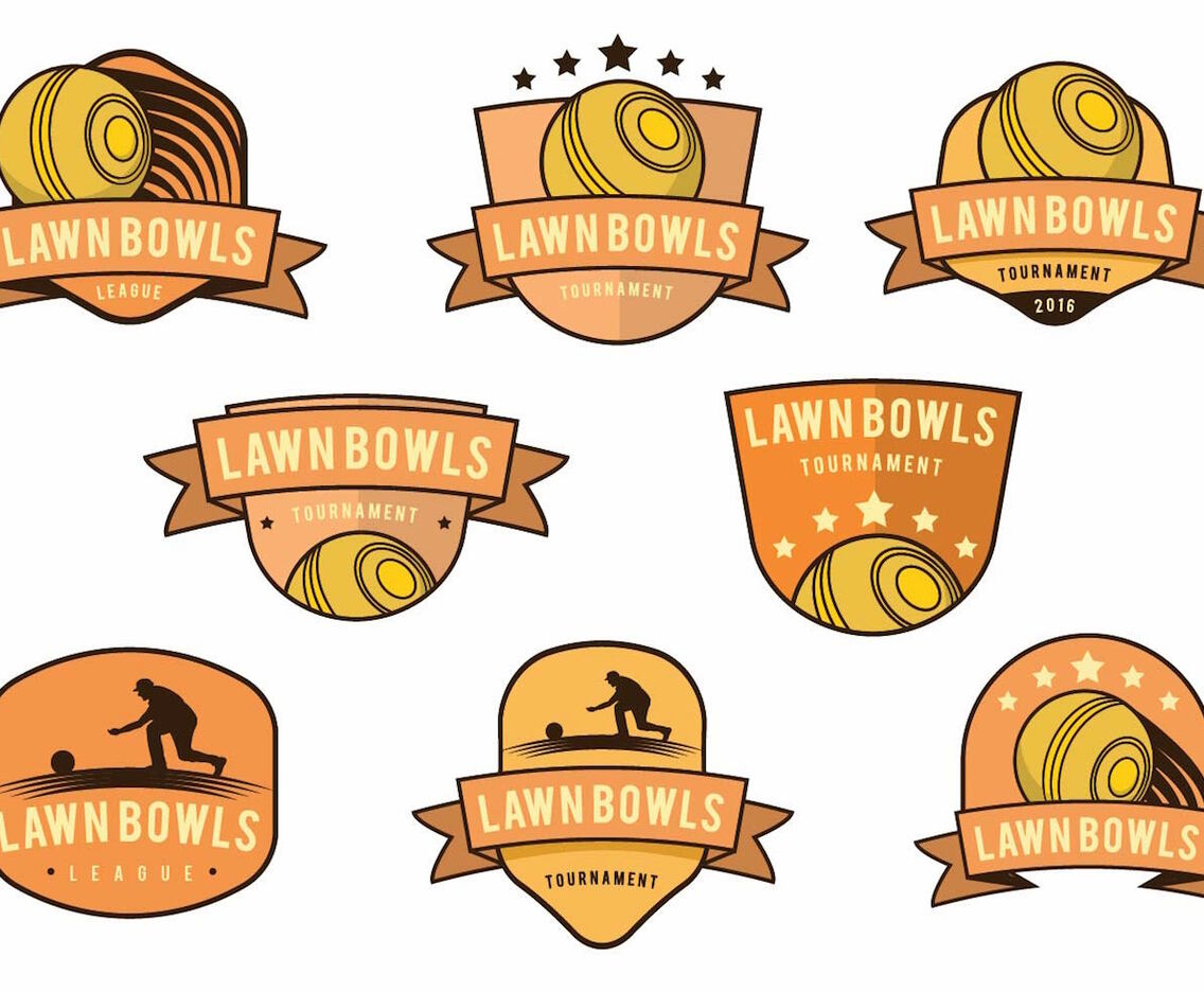 Lawn Bowls Badge Set