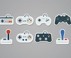 Free Gaming Joystick Sticker Icons