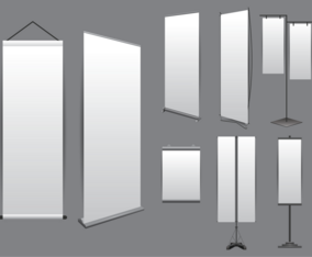 Blank Kakemono Vectors