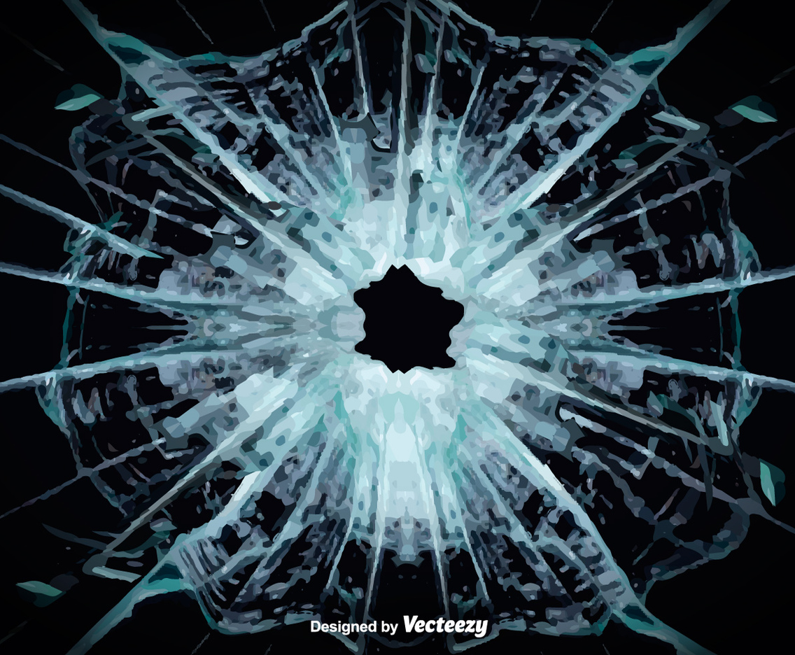 Vector Broken Screen Illustration