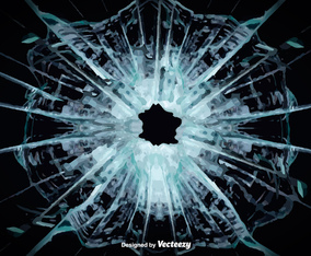 Vector Broken Screen Illustration