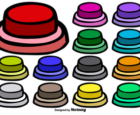 Collection Of Vector Hand-Drawn Arcade Buttons