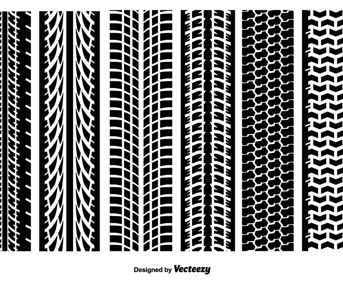 Tire Marks Vector Textures