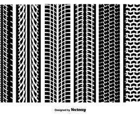 Tire Marks Vector Textures