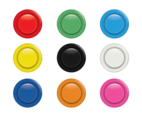Colorful Arcade Button Set