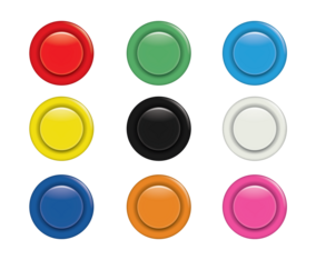 Colorful Arcade Button Set
