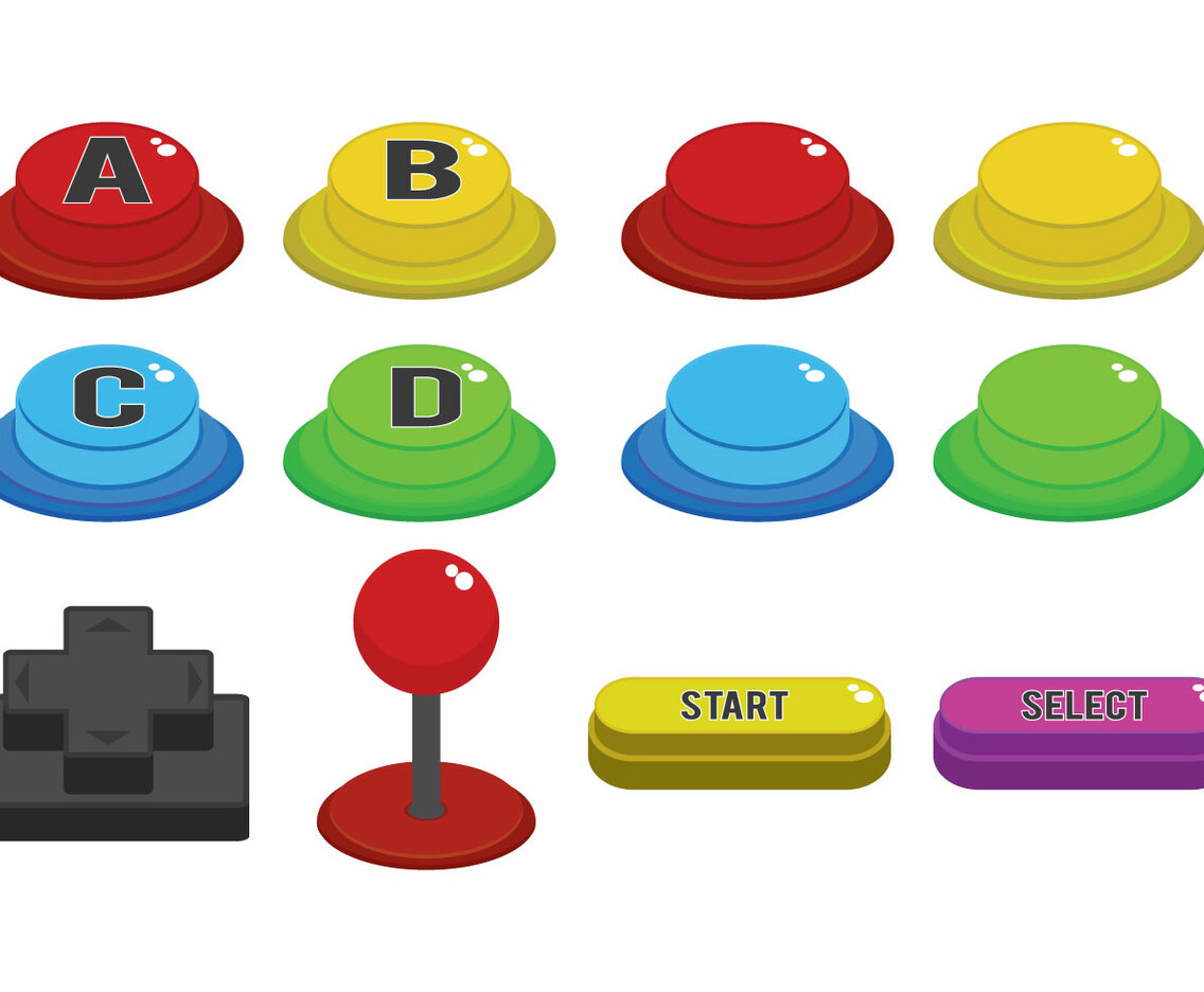 Arcade Button Vector