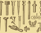 Screw And Nail Drawings