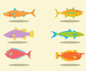 Various Fishes Vector