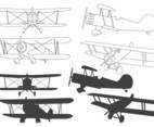Biplane Silhouette