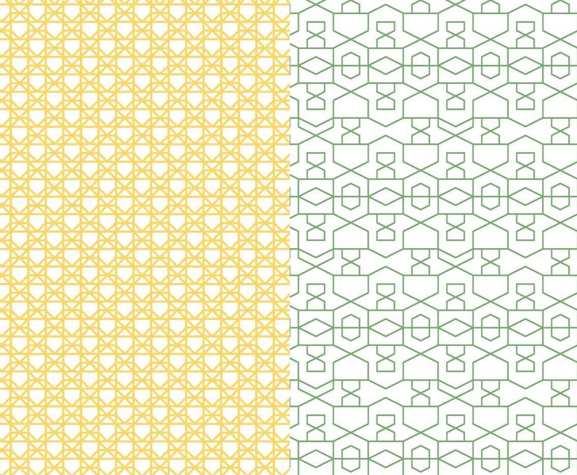 Outlined Geometric Pattern