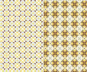 Yellow Motif Pattern