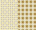 Yellow Motif Pattern