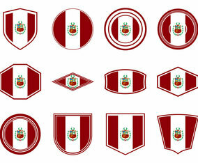Free Peru Flag Icon Vector