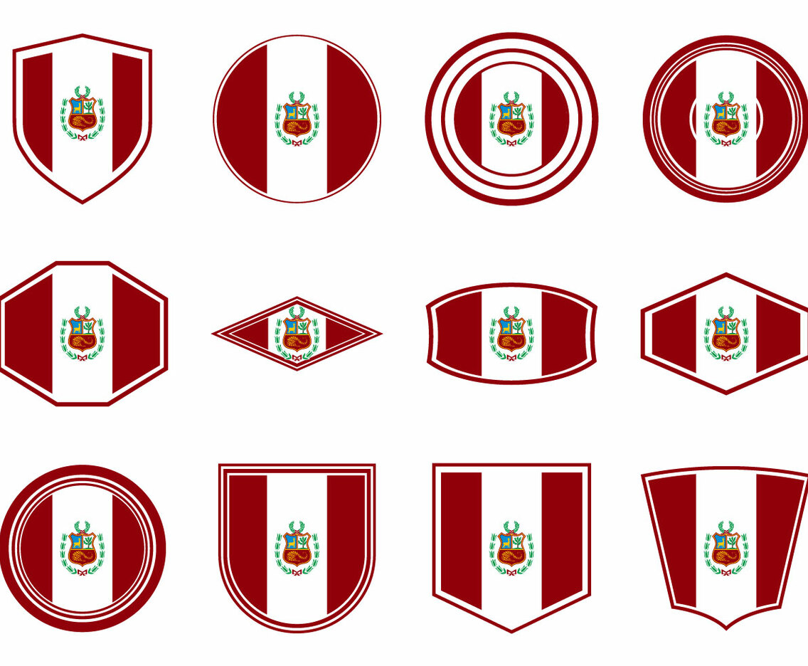 Free Peru Flag Icon Vector