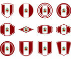 Free Peru Flag Icon Vector