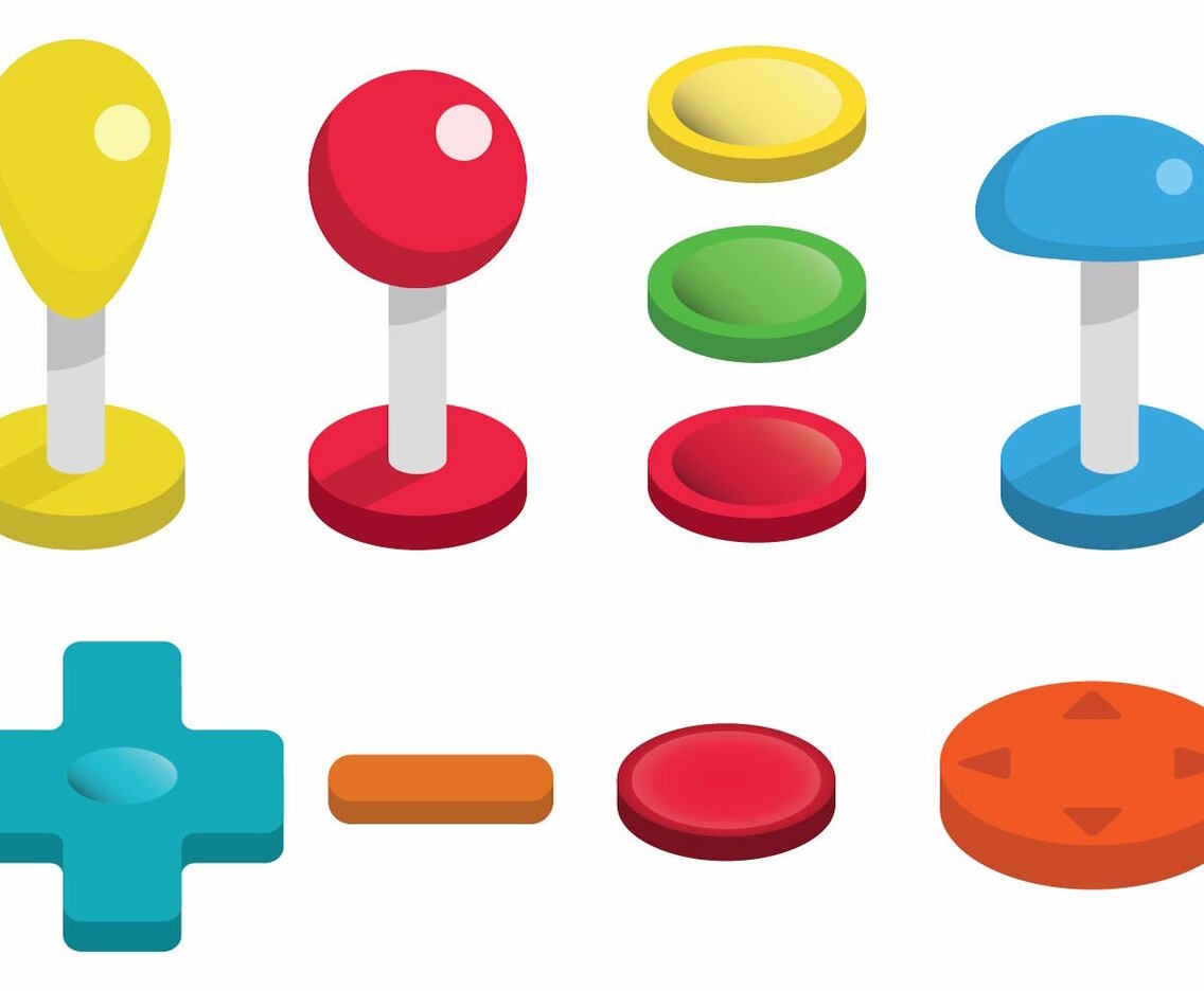Arcade Button Vector Set