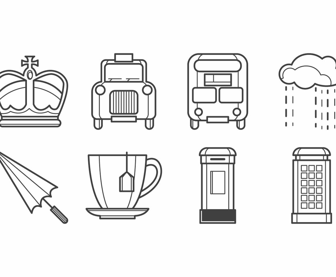 Free British Icon Vector Pack
