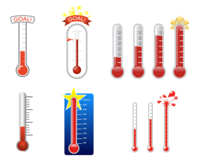 Free Goal Thermometer Vector