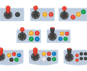Arcade Button Vectors