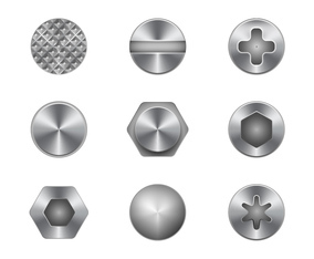 Free Screw and Nail Head Vectors