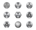 Free Screw and Nail Head Vectors