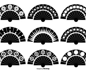 Spanish Fan Vector Shapes