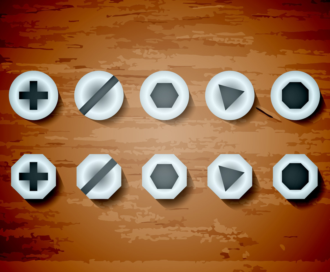 Nail Head Vector Illustration