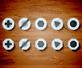 Nail Head Vector Illustration