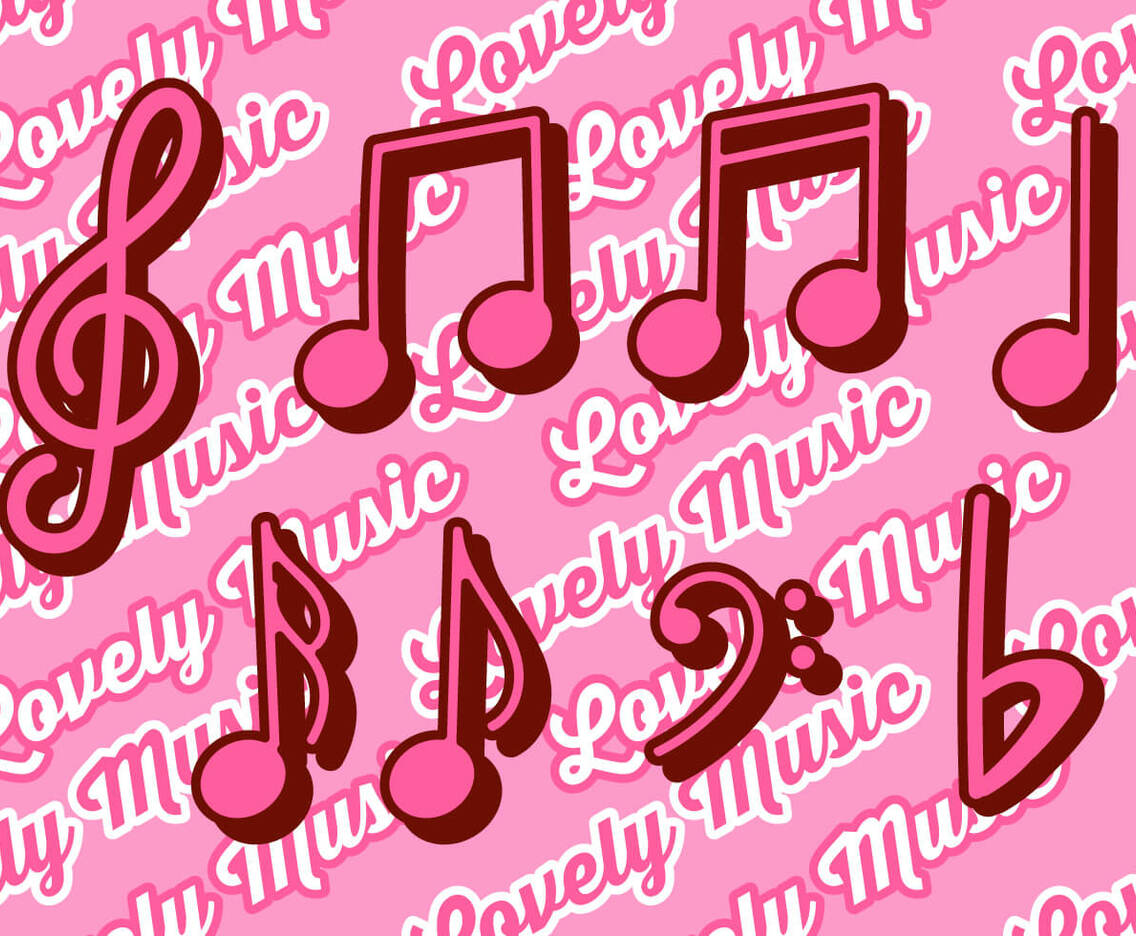 Cute Violin Key Vector Set