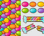 Smarties Candy Gradient Vector Elements