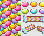 Smarties Candy Vector Elements