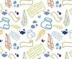 Free Writing Pattern Vectors