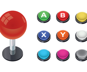 Free Arcade Button Vector