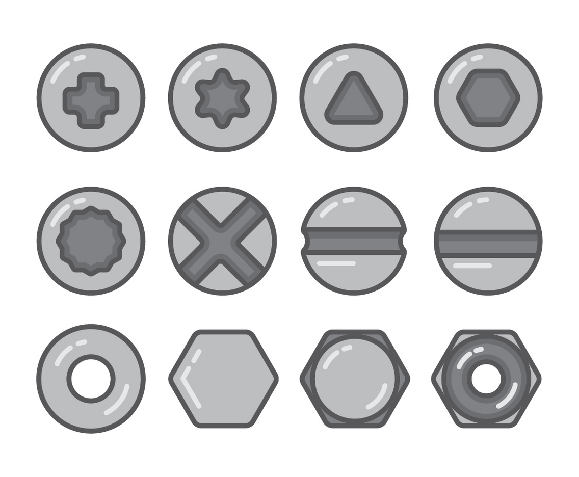 Nailhead icon sets