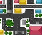 Roundabout Map Vector