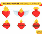 Sacred Heart Free Vector Pack