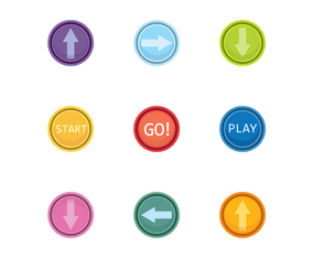 Free push button - Vector Art