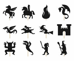 Free Fairy Tale Shadow Puppet Vector