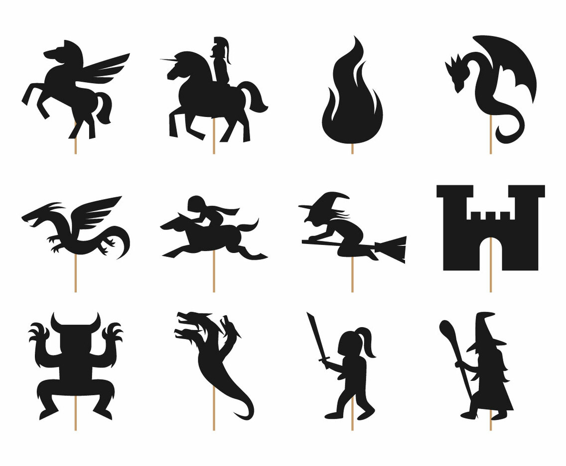 Free Fairy Tale Shadow Puppet Vector