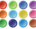 Bright Arcade Button Vector Set