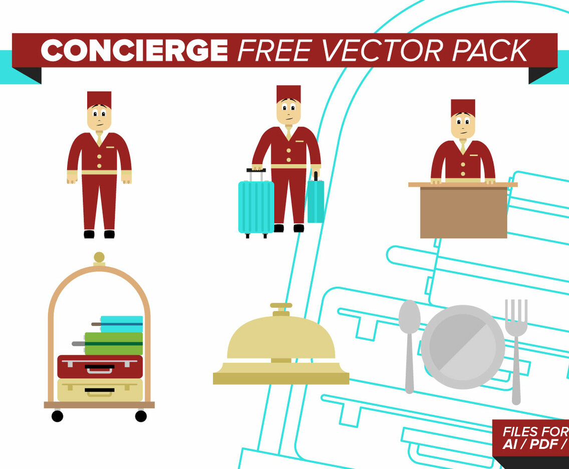 Concierge Free Vector Pack