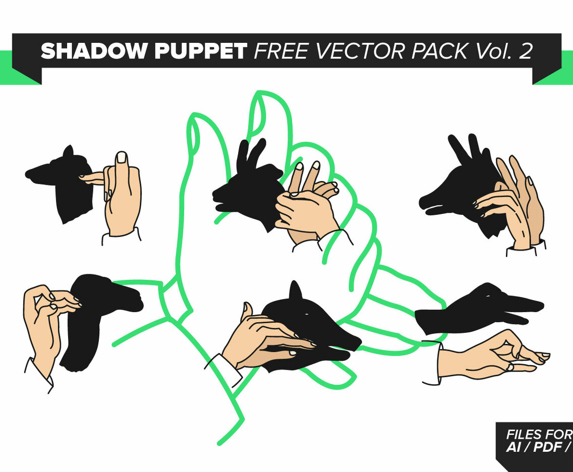 Shadow Puppet Free Vector Pack Vol. 2