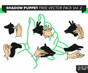 Shadow Puppet Free Vector Pack Vol. 2