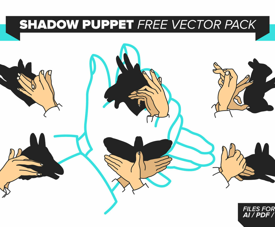 Shadow Puppet Free Vector Pack