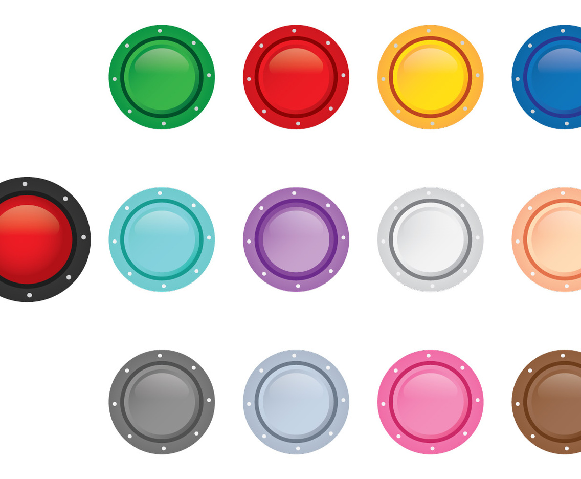 Arcade Button Top View