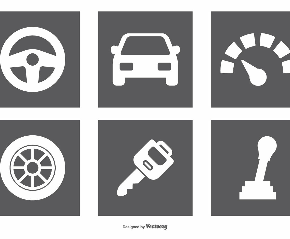 Car Parts Icon Set