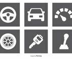 Car Parts Icon Set